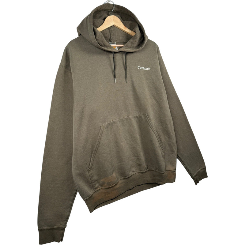 Vintage Carhartt Embroidered Logo Hoodie