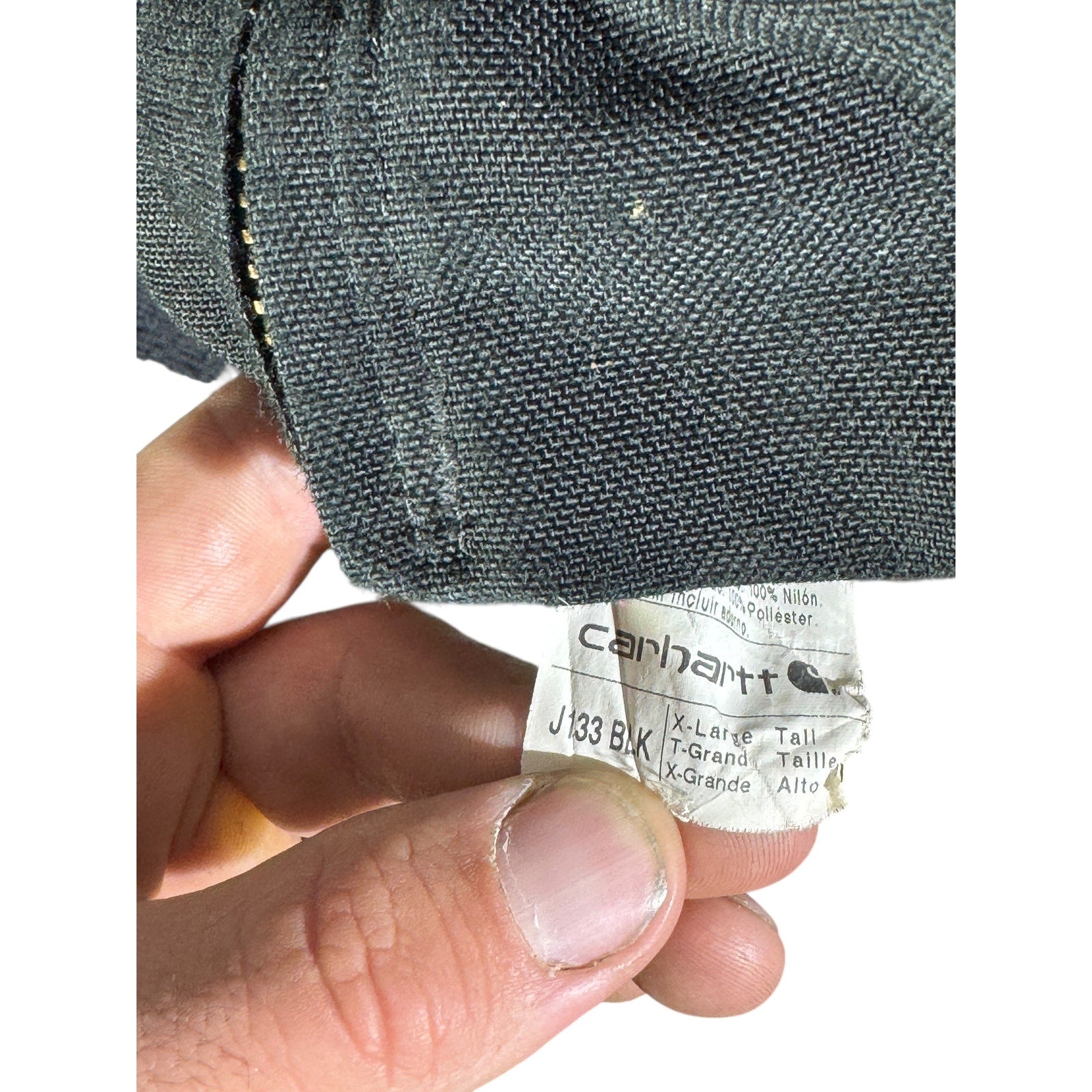 Vintage Carhartt Canvas Hooded Full Zip Workwear Jacket