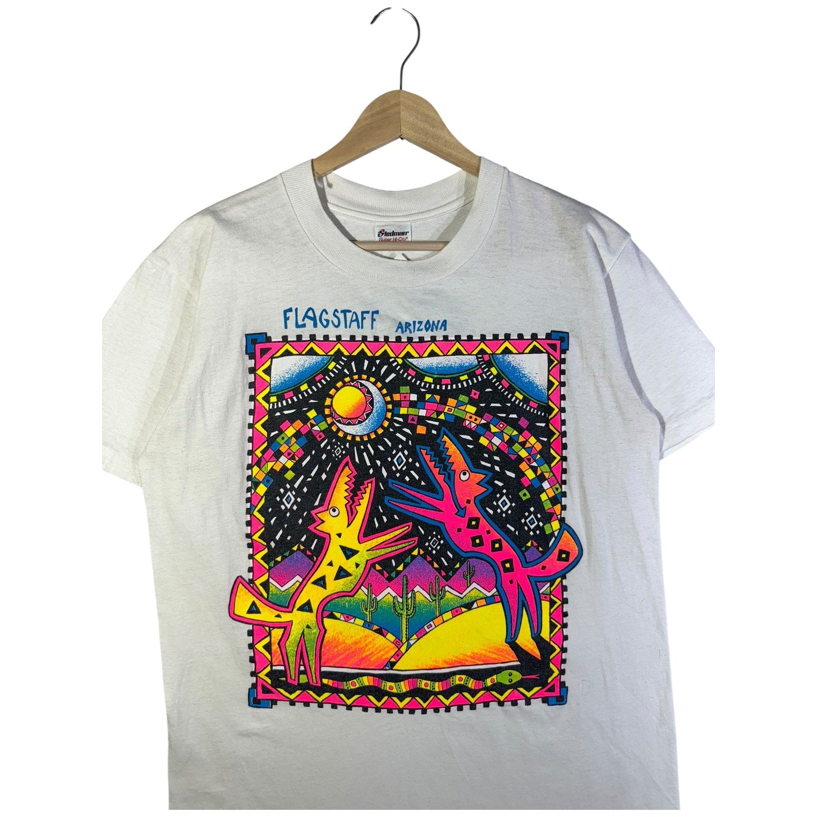 Vintage Flagstaff Arizona Neon T-Shirt
