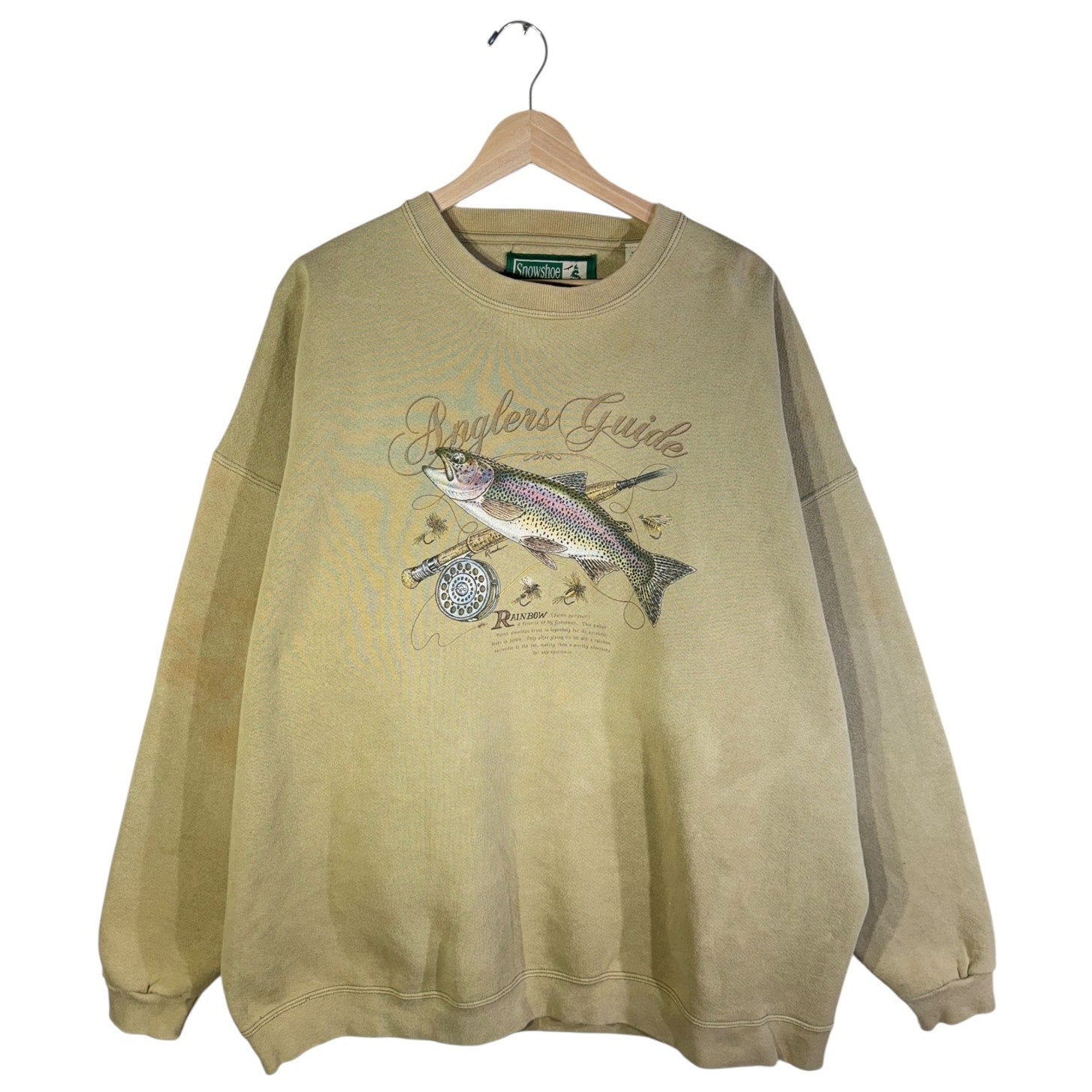 Vintage Anglers Guide Rainbow Trout Fishing Crewneck