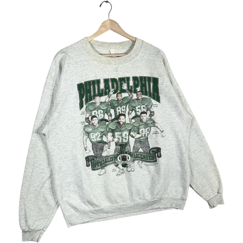 Vintage Philadelphia Eagles Roster NFL Crewneck