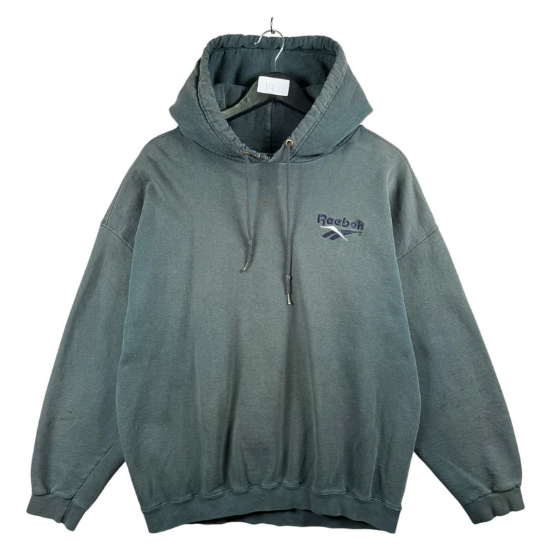 Vintage Reebok Embroidered Chest Logo Hoodie