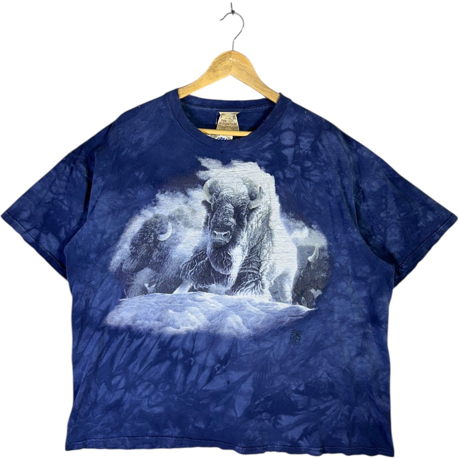Vintage Buffalo Wildlife Nature Tie-Dye T-Shirt