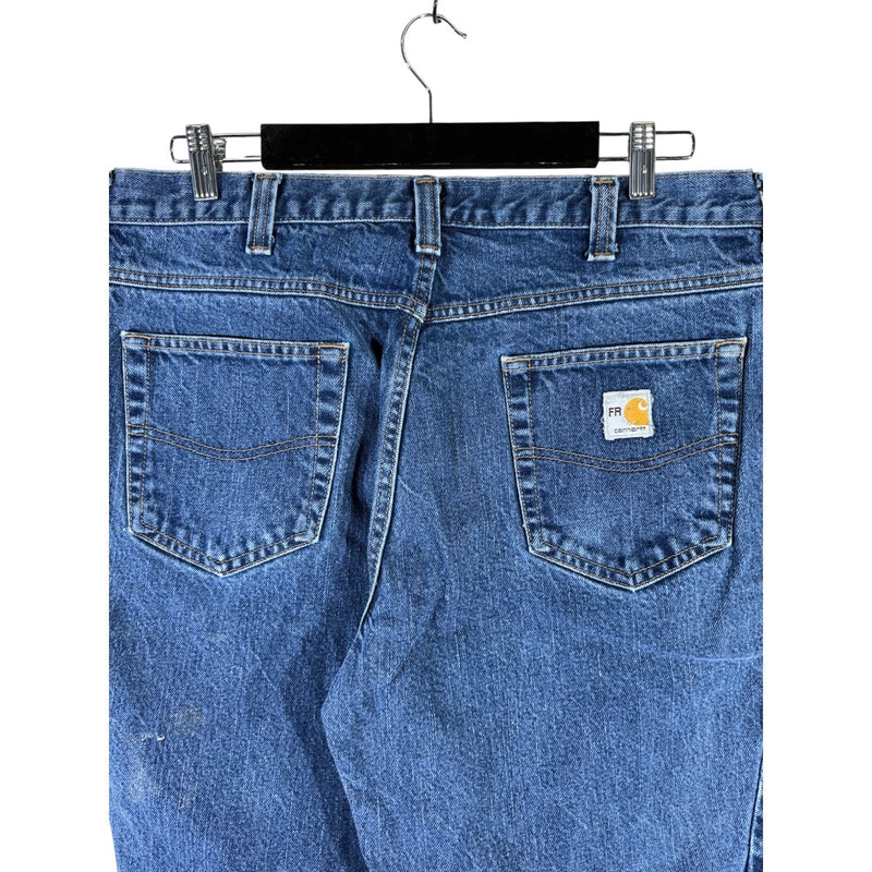 Vintage Carhartt Fire Resistant Denim Shorts 36