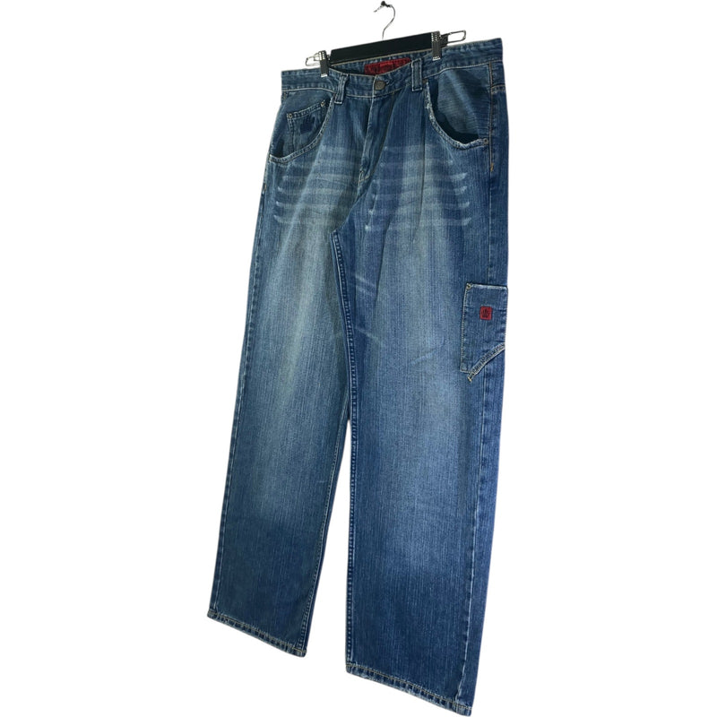Vintage JNCO Straight Leg Cargo Denim Jeans 38x30