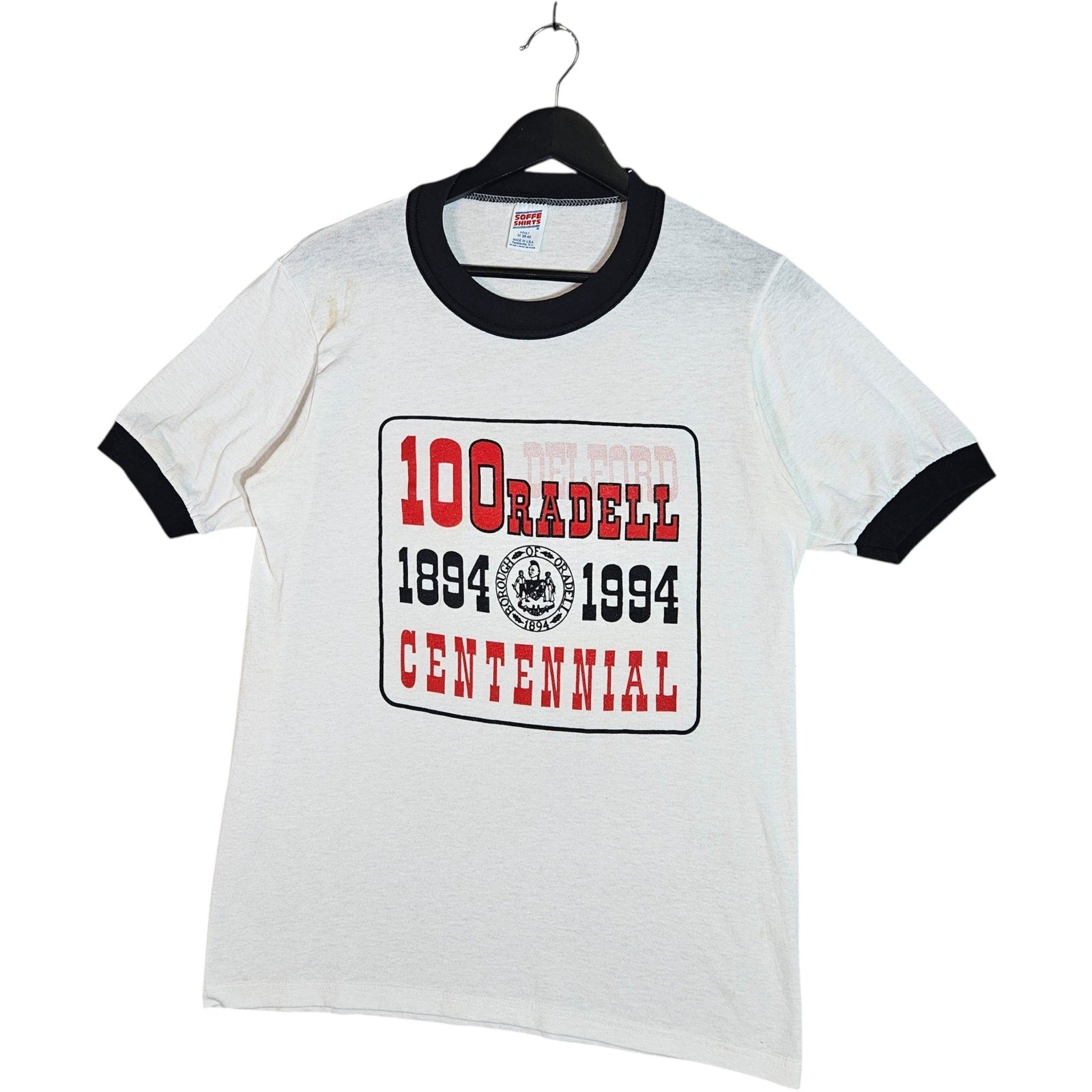Vintage Delford Radell Centennial Ringer Shirt 1994