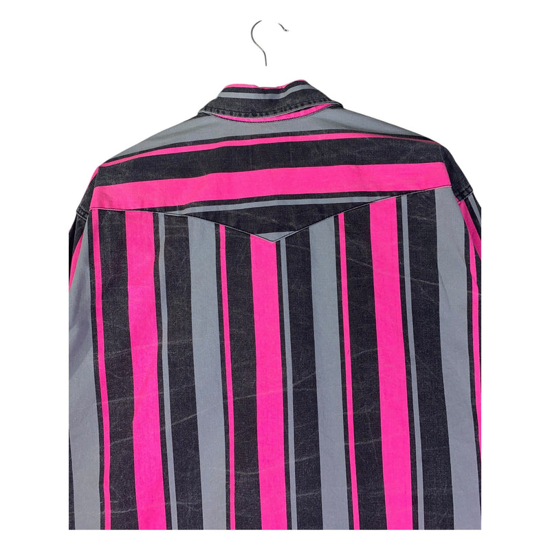 Vintage Wrangler Long Sleeve Striped Button Up