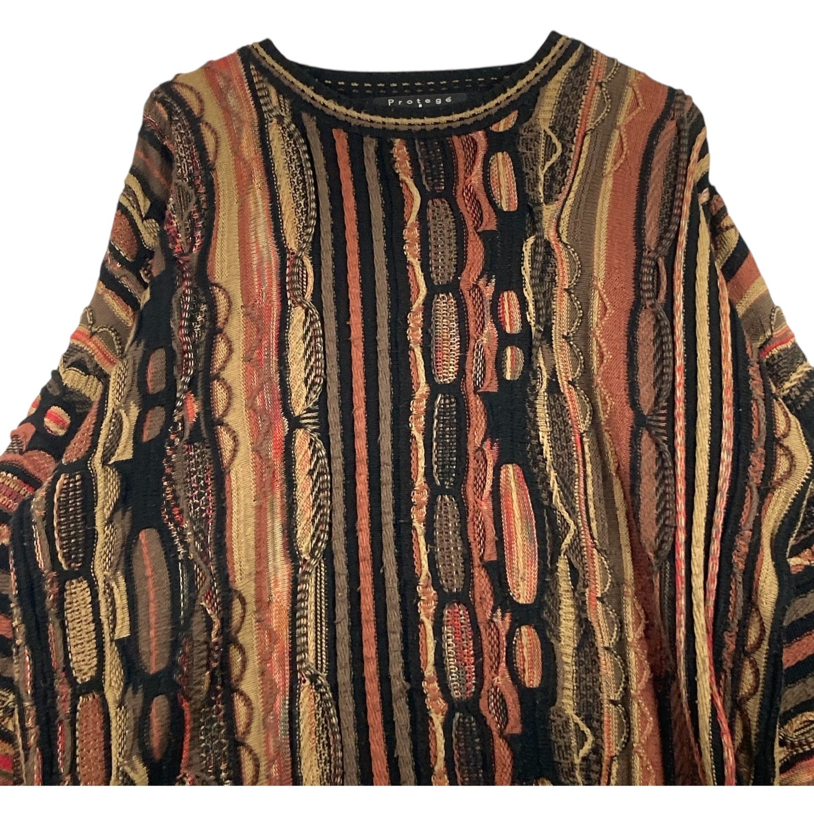 Vintage Protege 3D Knit Textured Pullover Sweater