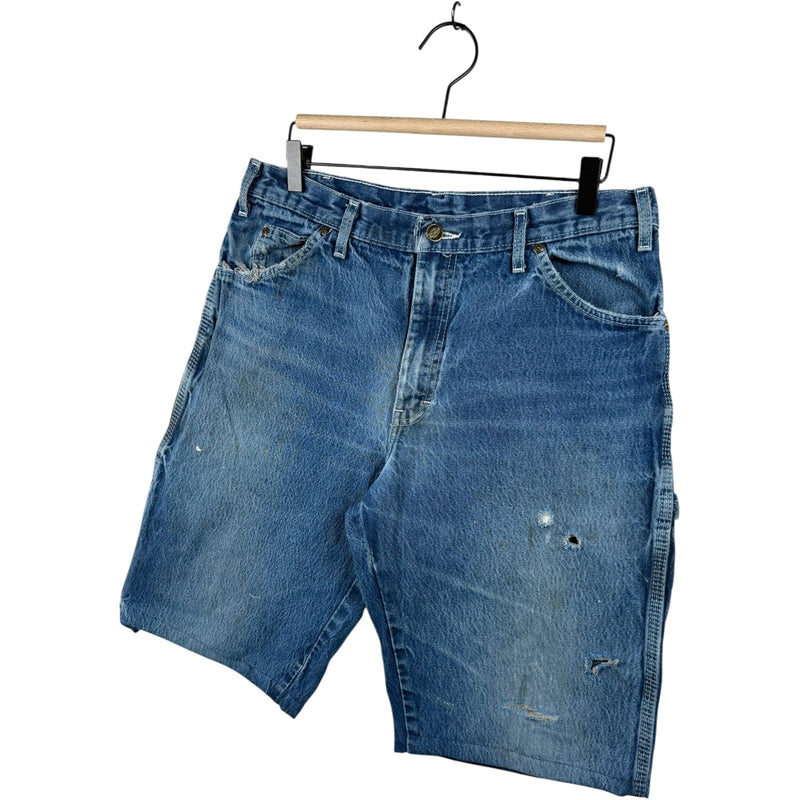 Vintage Dickies Utility Cargo Denim Shorts 34