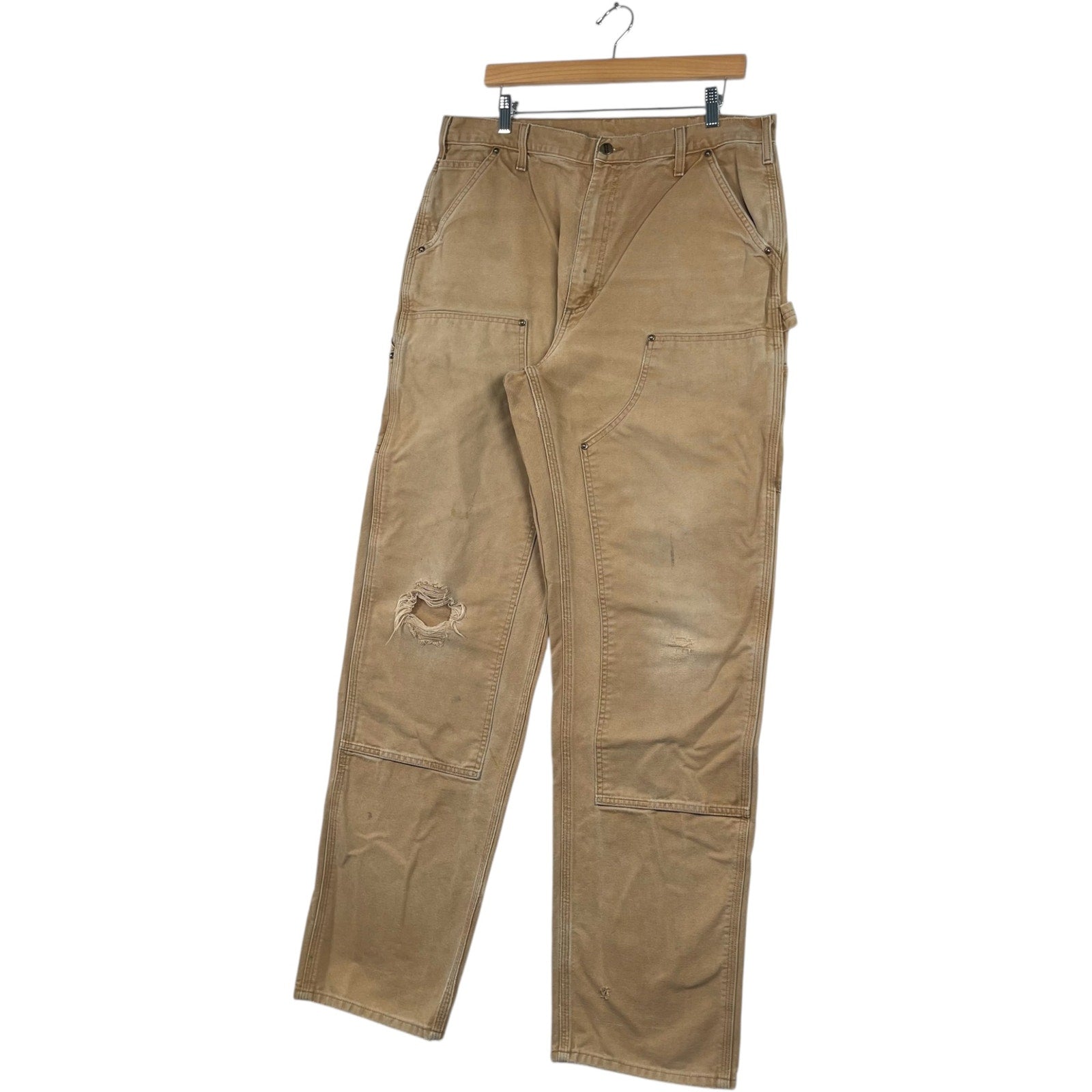 Vintage Carhartt Carpenter Dungaree Double Knee Pants 36 x 36