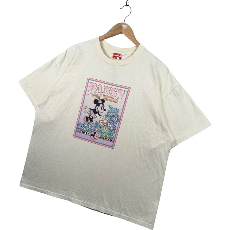 Vintage Disney Mickey Mouse Pansy Viola T-Shirt