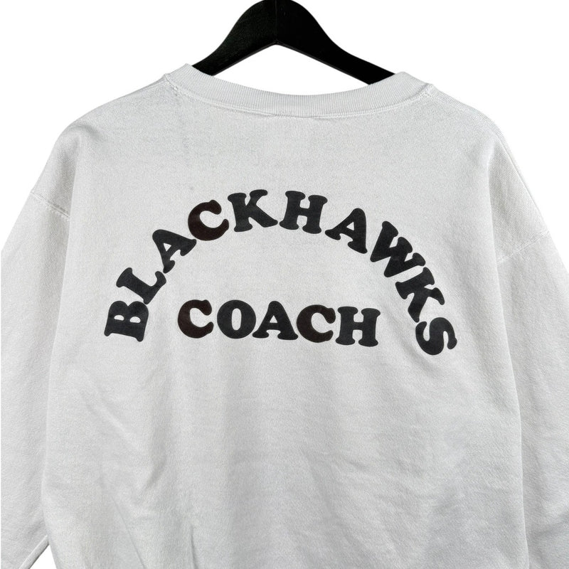 Vintage World Class Soccer Blackhawks Coach Crewneck