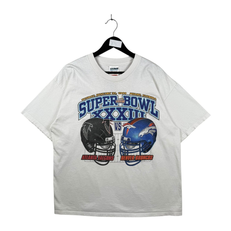 Vintage Super Bowl Atlanta Falcons vs Denver Broncos NFL T-Shirt
