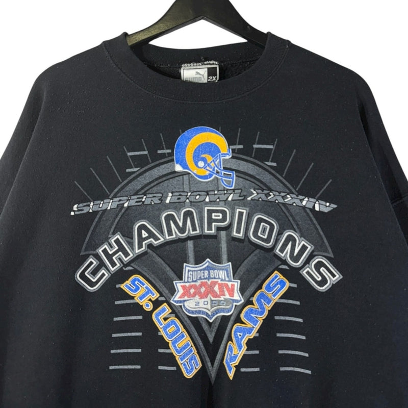 Vintage PUMA St. Louis Rams Super Bowl XXXIV Champ Crewneck