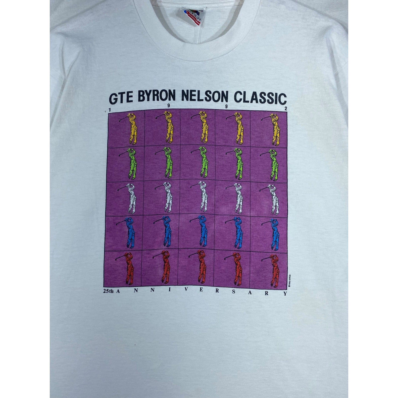 Vintage GTE Byron Nelson Classic 25th Anniversary 1992 T-Shirt