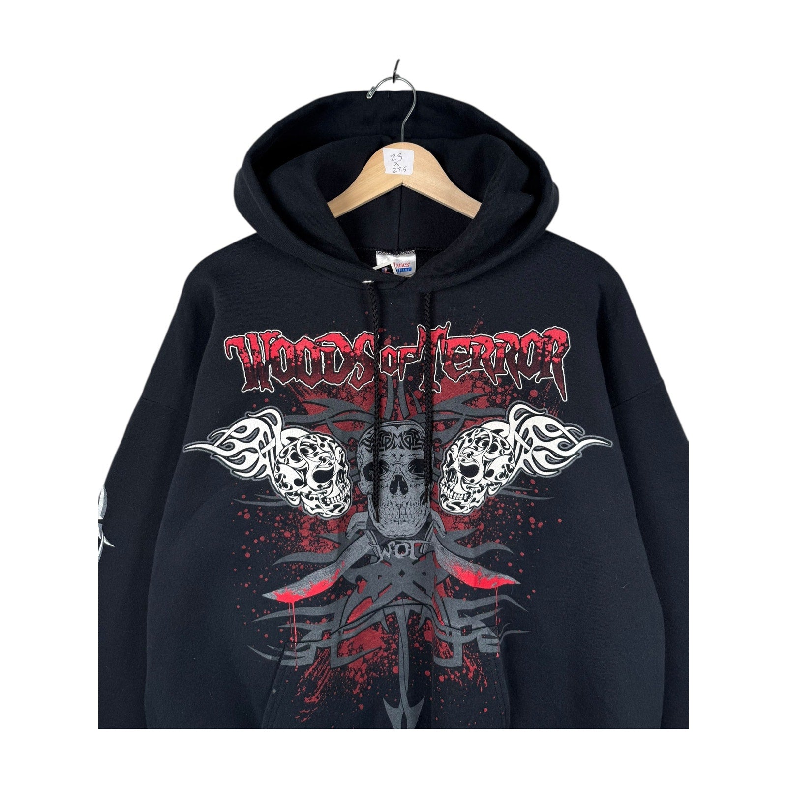 Vintage Woods of Terror Skulls & Tribal Hoodie
