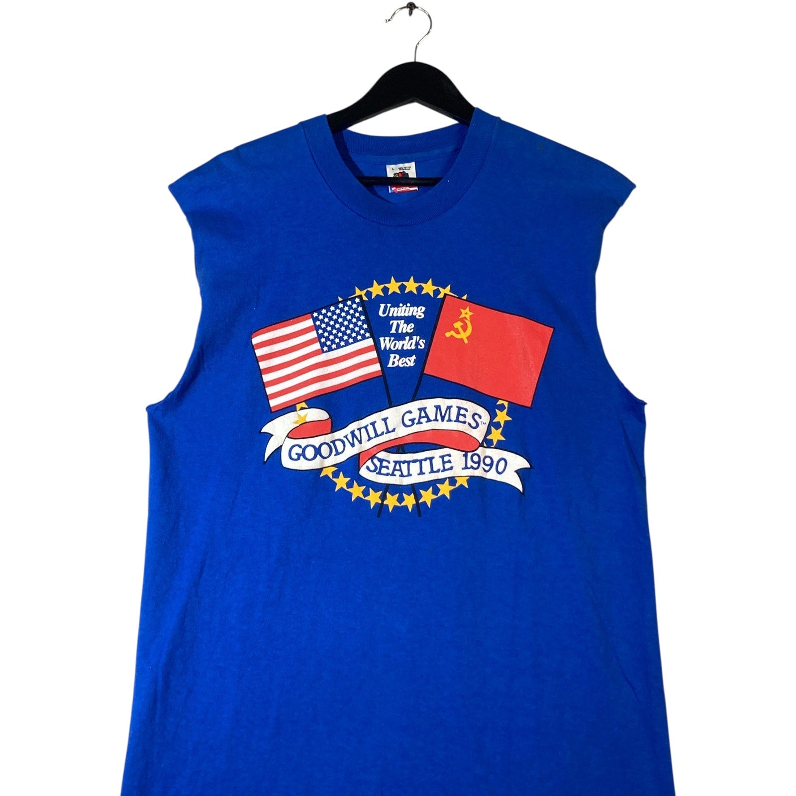 Vintage Goodwill Games Seattle 1990 Muscle Sleeve Tank Top