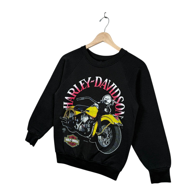 Vintage Harley Davidson Motorcycle Graphic Crewneck