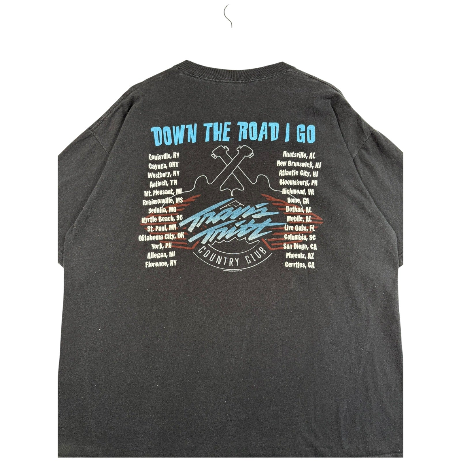 Vintage Travis Tritt Down The Road I Go Tour T-Shirt