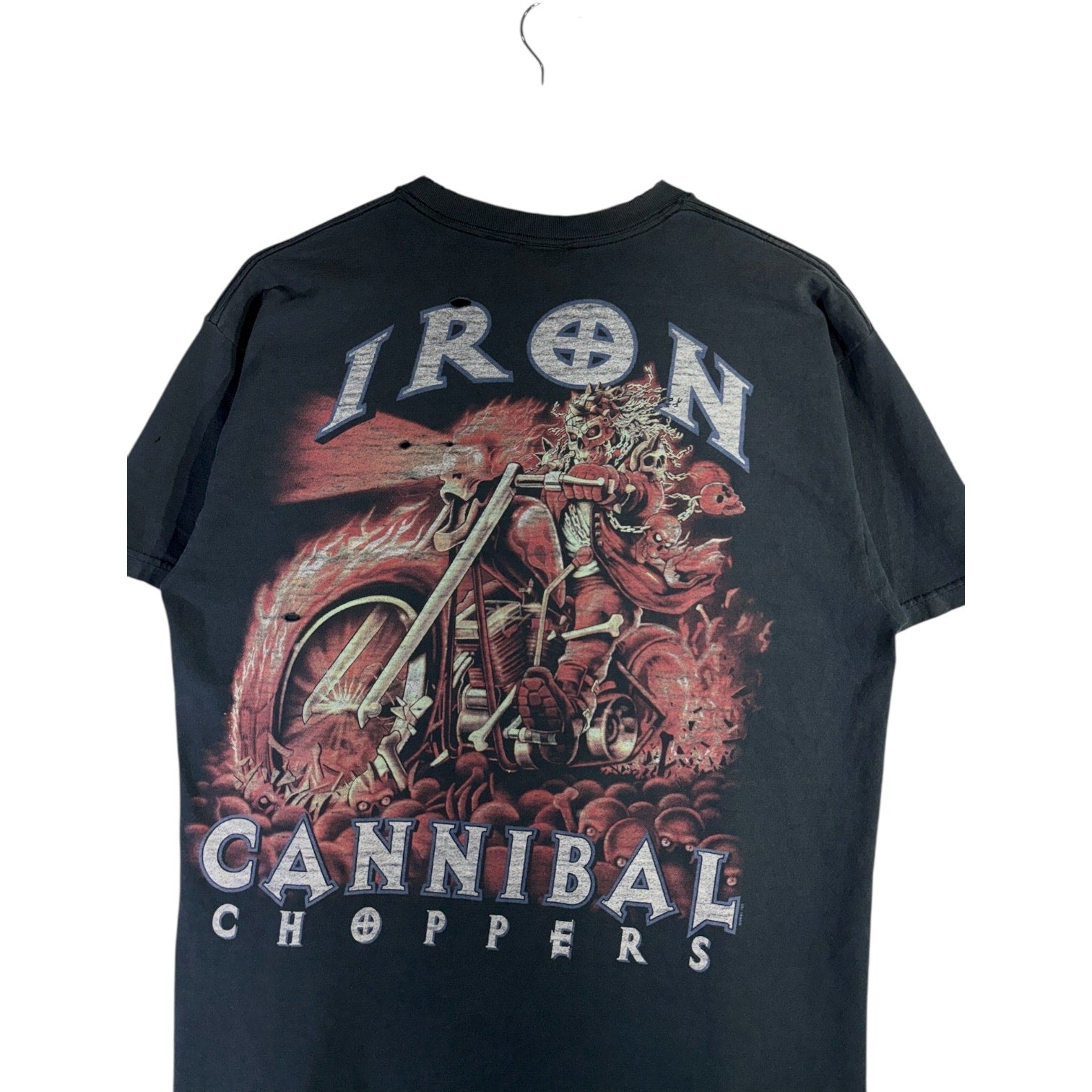 Vintage Iron Cannibal Choppers Biker T-Shirt