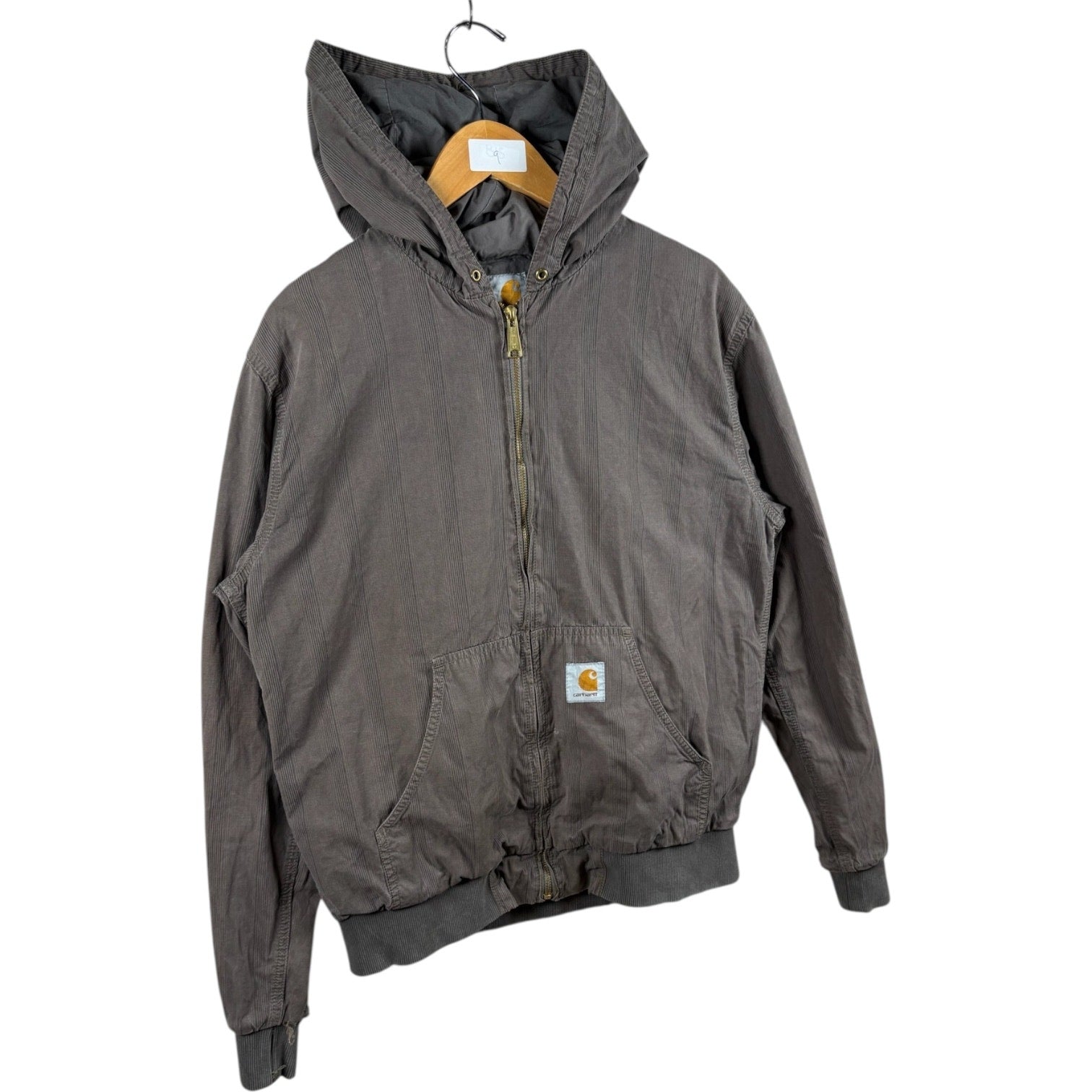 Vintage Carhartt Active Jac Stripe Hoodie Full Zip Jacket