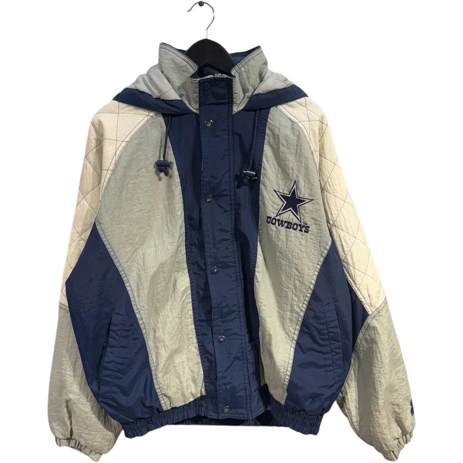 Vintage Starter Dallas Cowboys Logo NFL Puffer Jacket