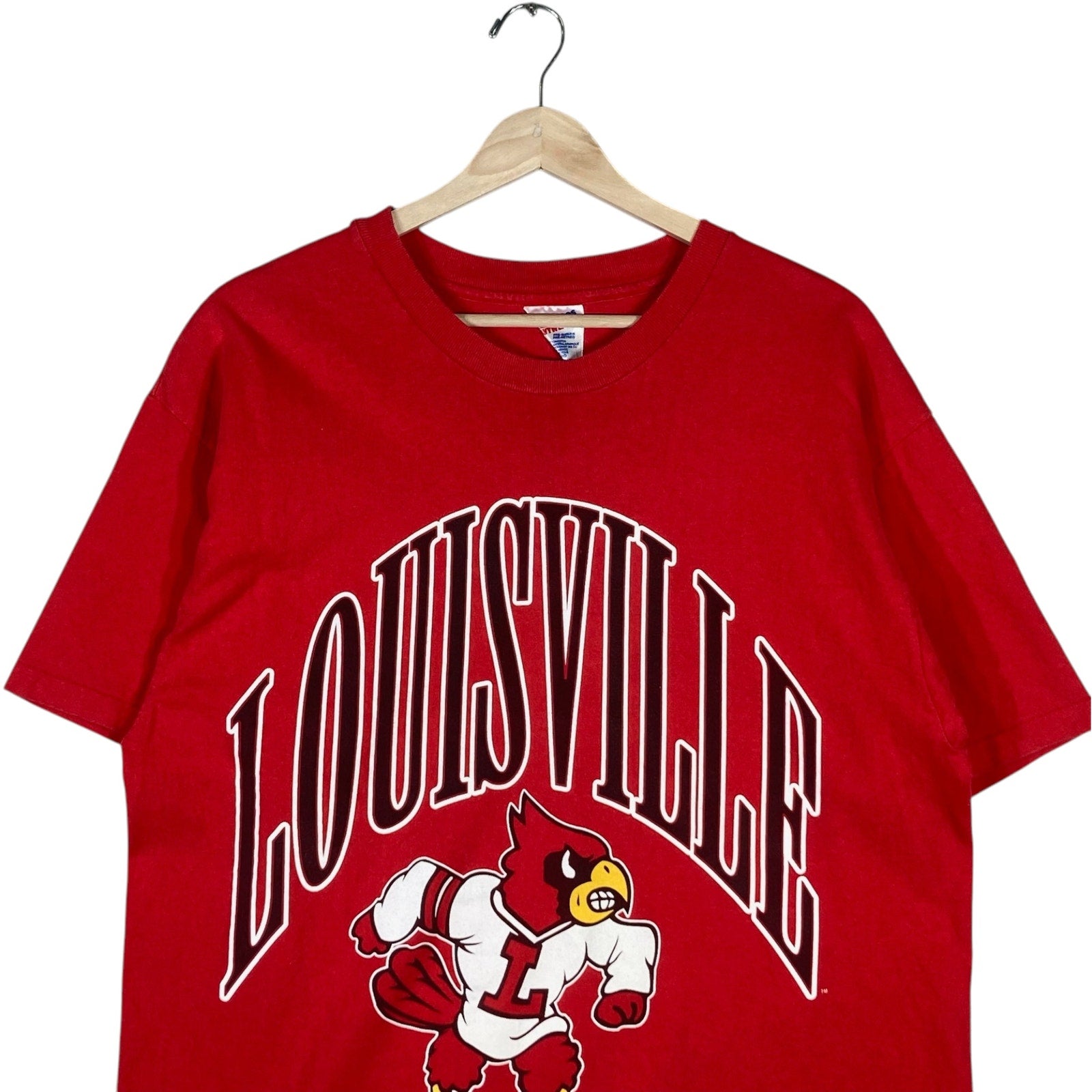 Vintage University Of Louisville Cardinals Arch Logo Tee