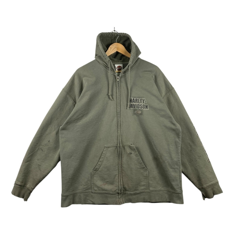 Vintage Harley Davidson Hoosier Indiana Full Zip Hoodie