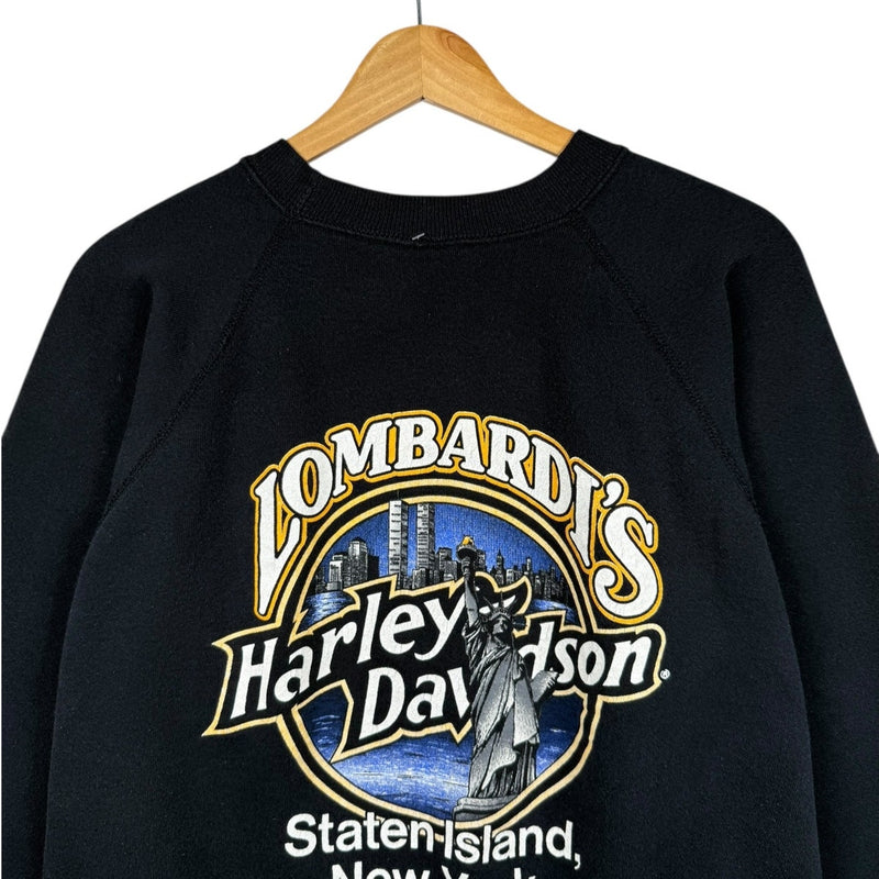 Vintage Harley Davidson Lombardi’s Staten Crewneck