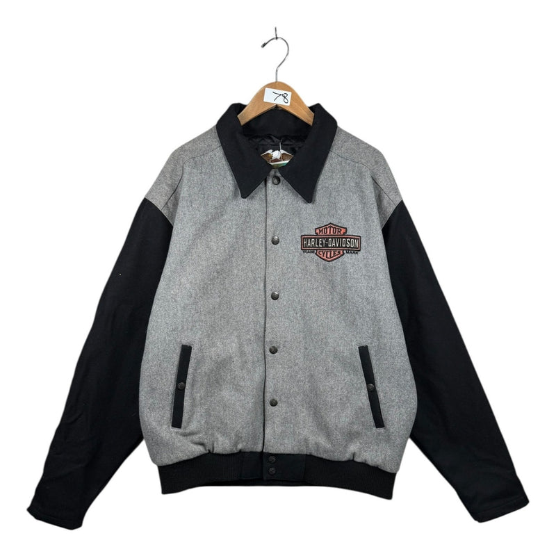 Vintage Harley Davidson Collared Button Up Jacket