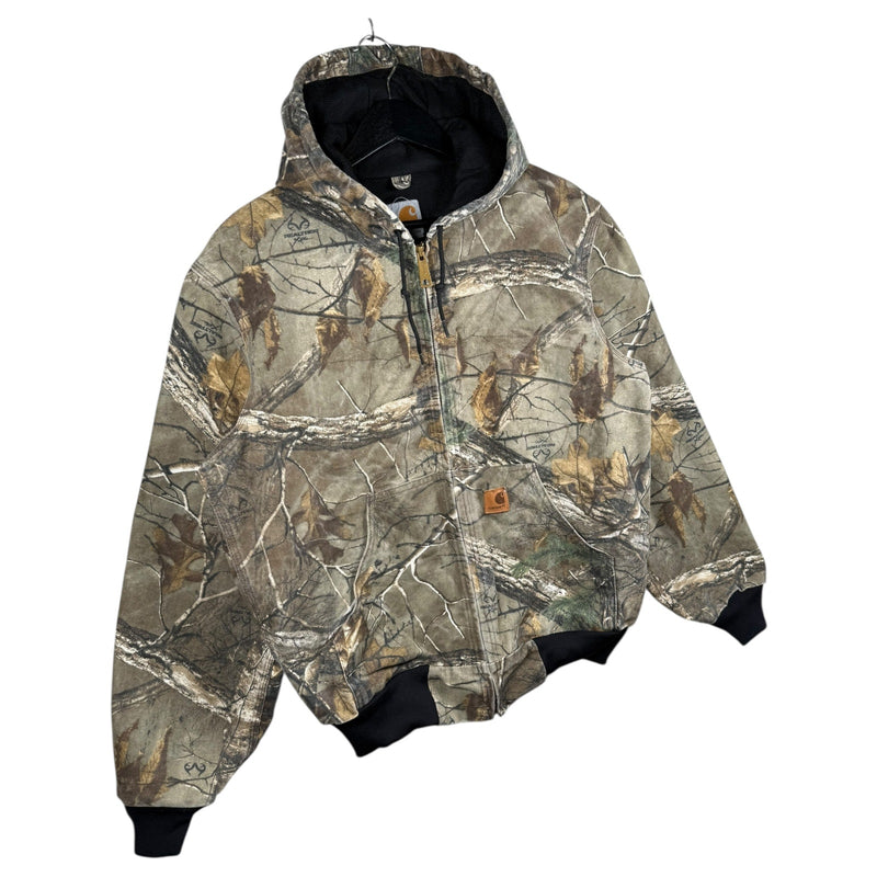 Vintage Carhartt Camo Full Zip Hoodie