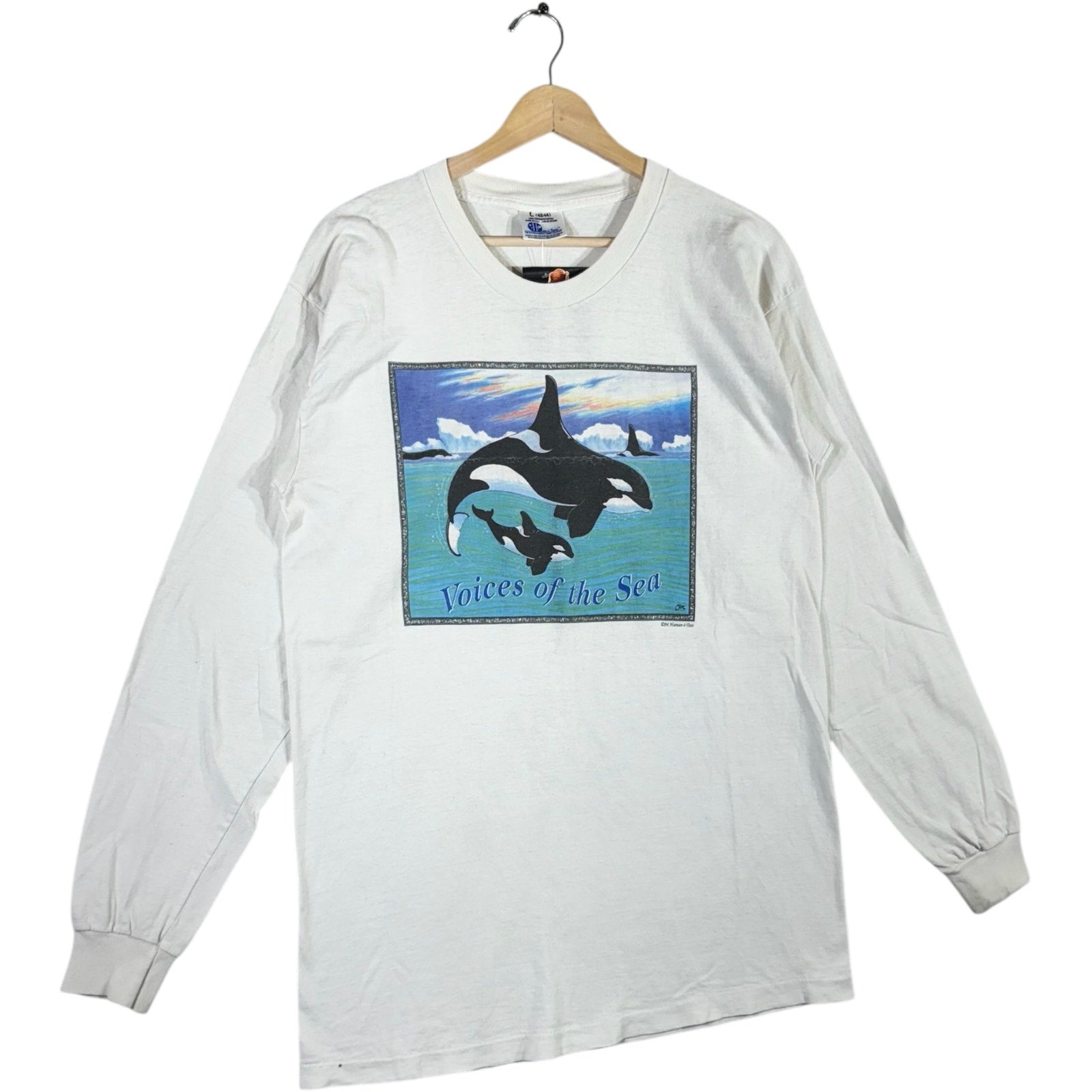 Vintage "Voices Of The Sea" Killer Whales Long Sleeve