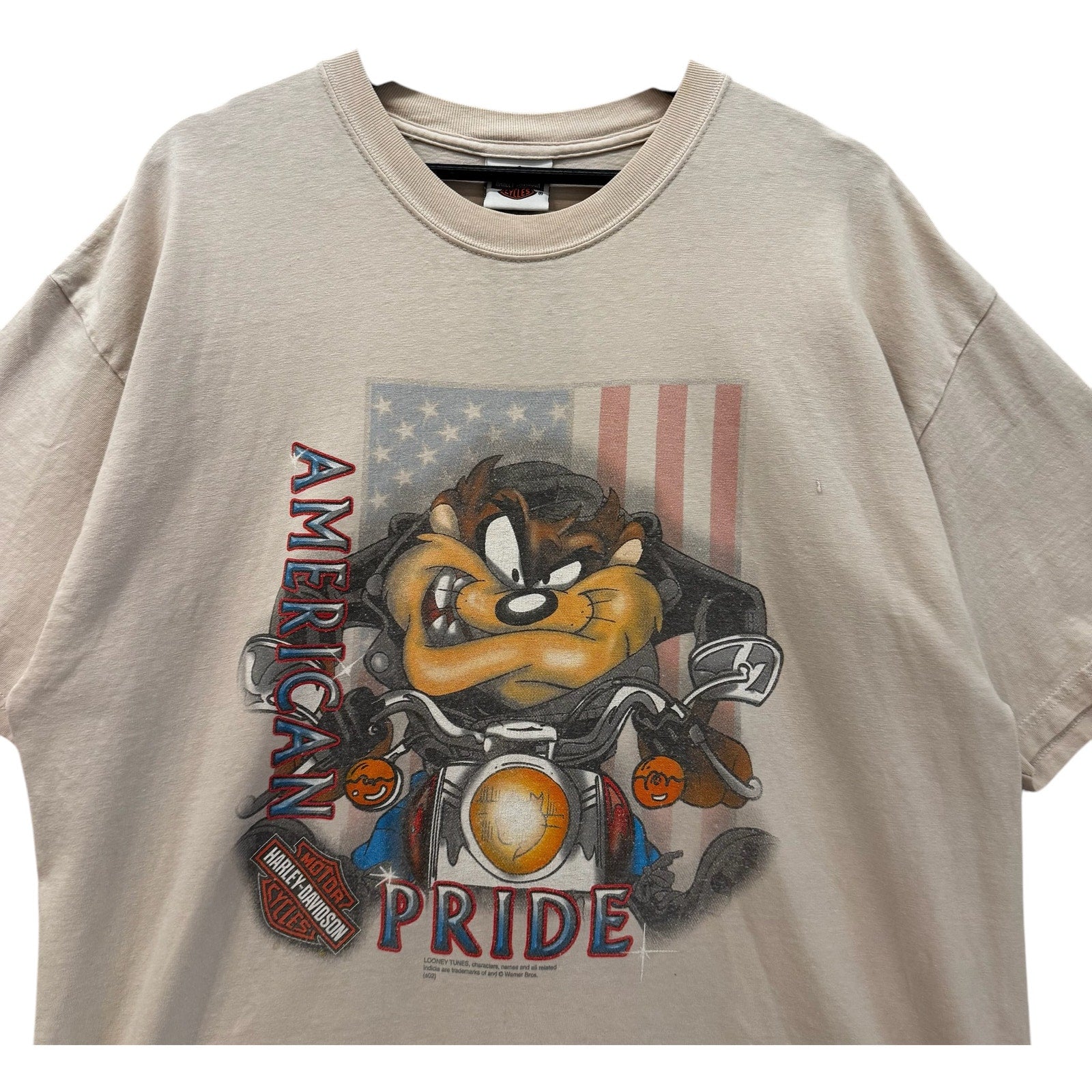 Vintage Harley Davidson Looney Tunes Taz Carroll, IA Tee