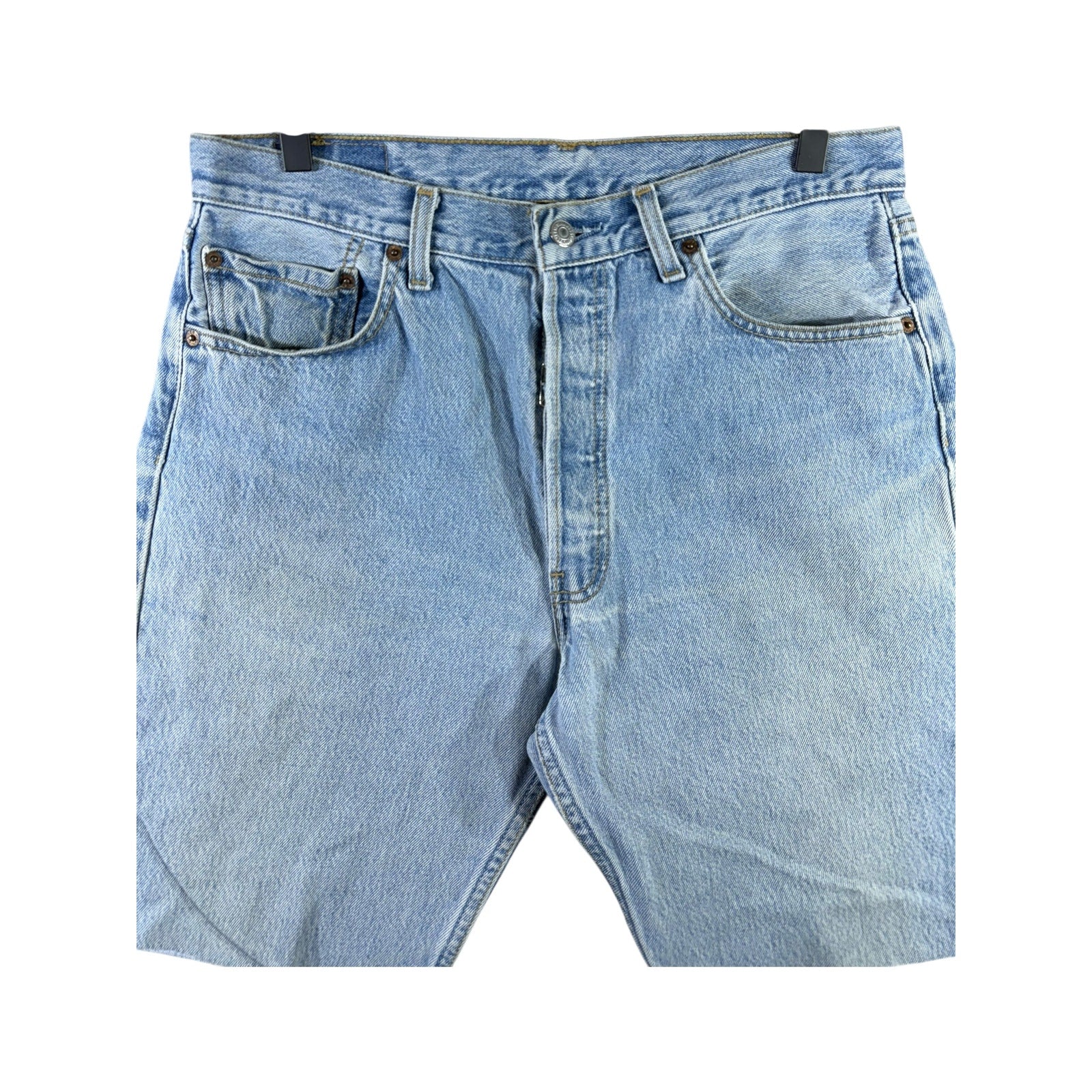 Vintage Levi's 501 Denim Raw Hem Cut Off Shorts 34