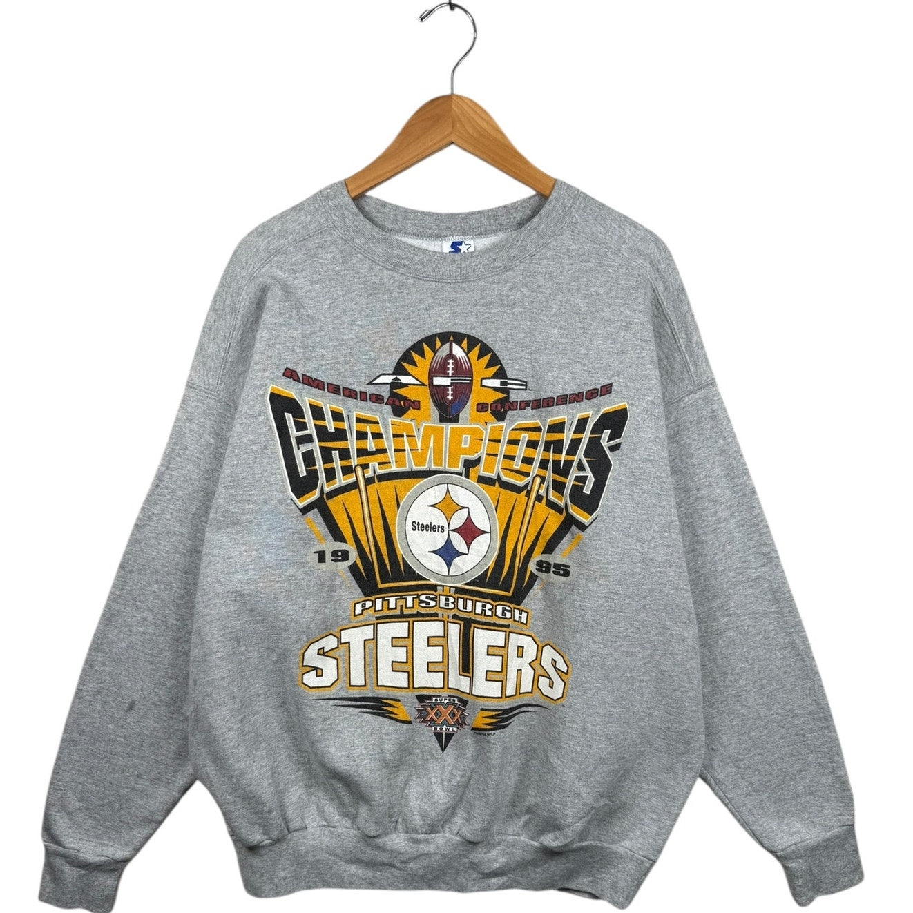 Vintage Pittsburgh Steelers NFL Champions 1995 Crewneck