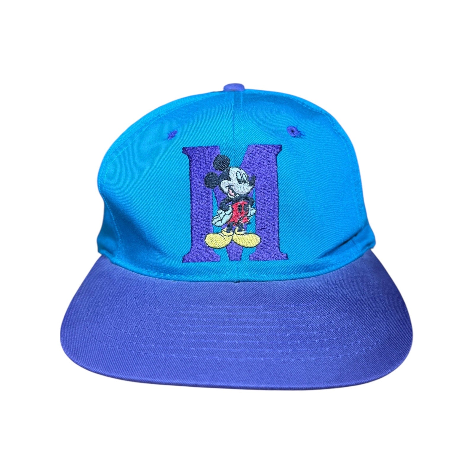 Vintage Disney Mickey Mouse Embroidered Snapback Hat