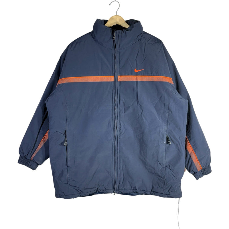 Vintage Nike ACG Mini Swoosh Logo Stripe Puffer Jacket