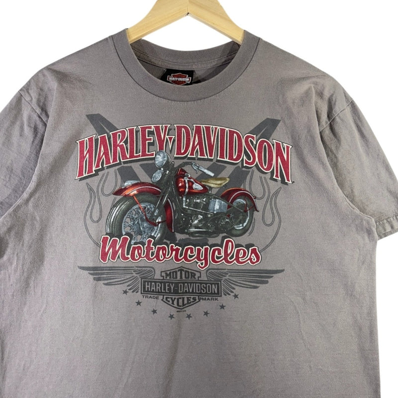 Vintage Harley Davidson Motorcycle Graphic T-Shirt