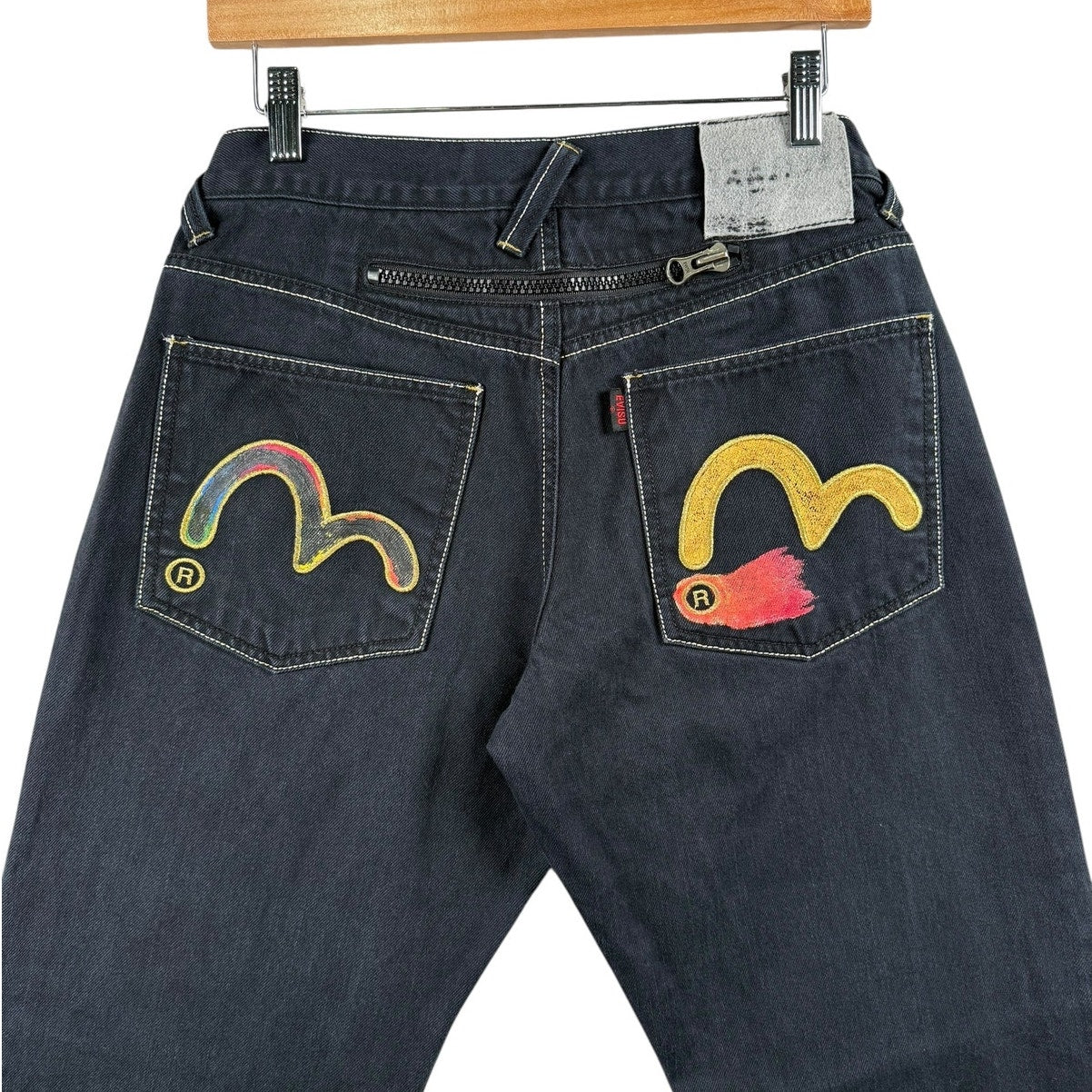 Vintage Evisu Embroidered Graffiti Denim Jeans 31