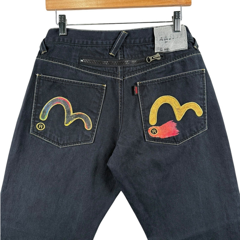 Vintage Evisu Embroidered Graffiti Denim Jeans 31