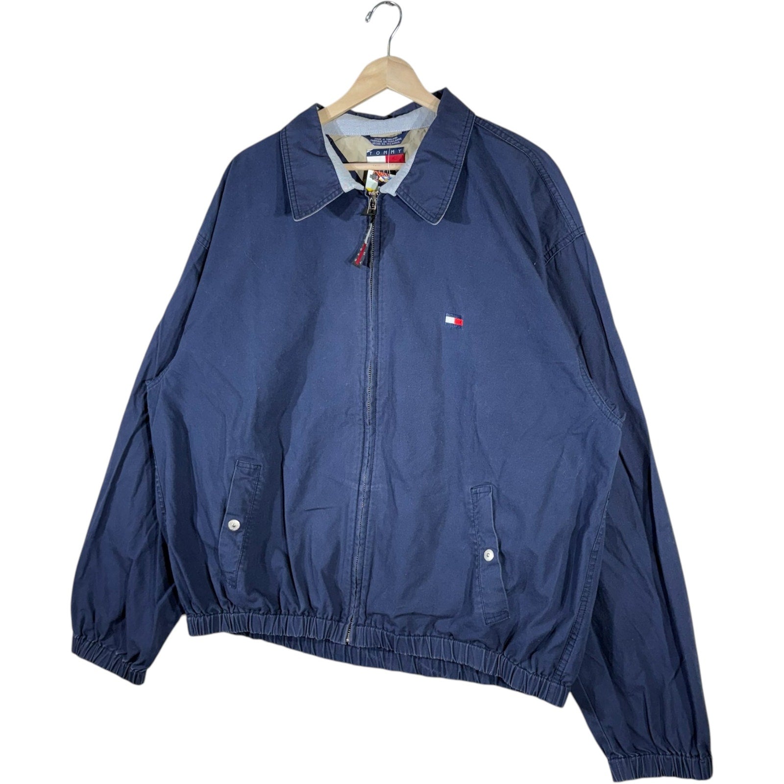Vintage Tommy Hilfiger Full Zip Collared Bomber Jacket