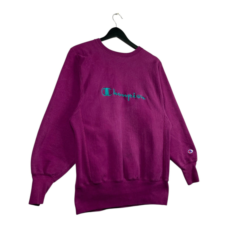 Vintage Champion Reverse Weave Logo Crewneck