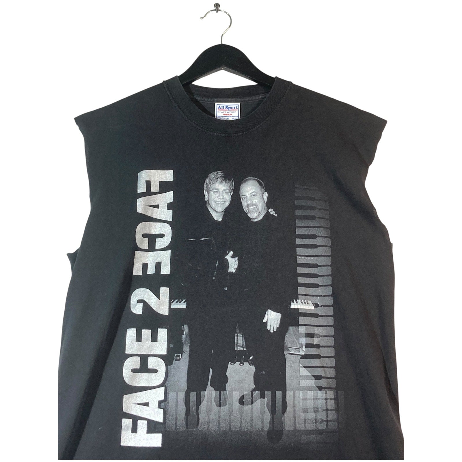 Vintage Face To face 2002 Billy Joel Elton John Crewneck T-Shirt
