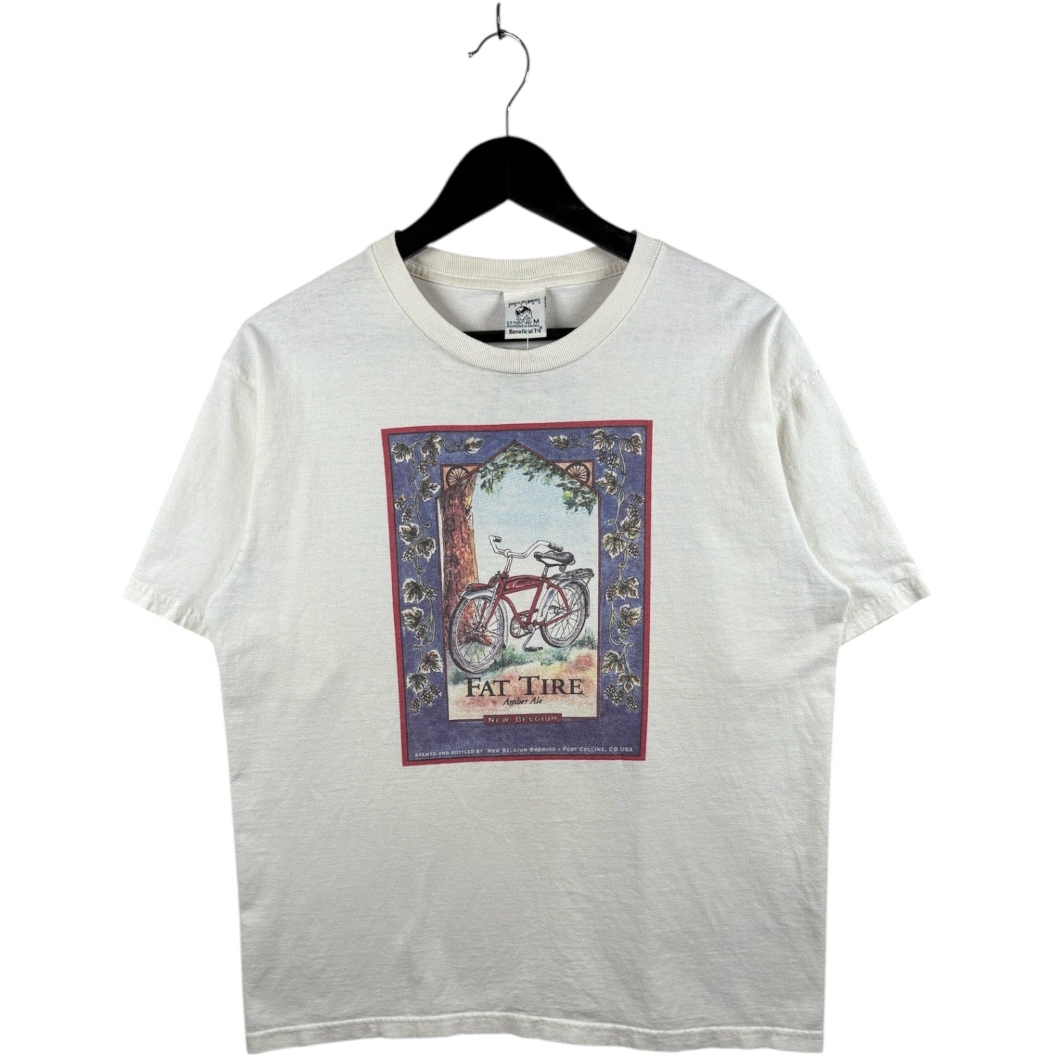 Vintage Fat Tire Amber Ale New Belgium Brewery T-Shirt