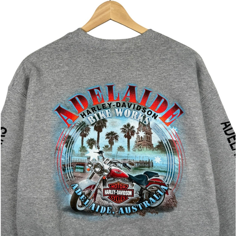 Vintage Harley Davidson Adelaide Australia Crewneck