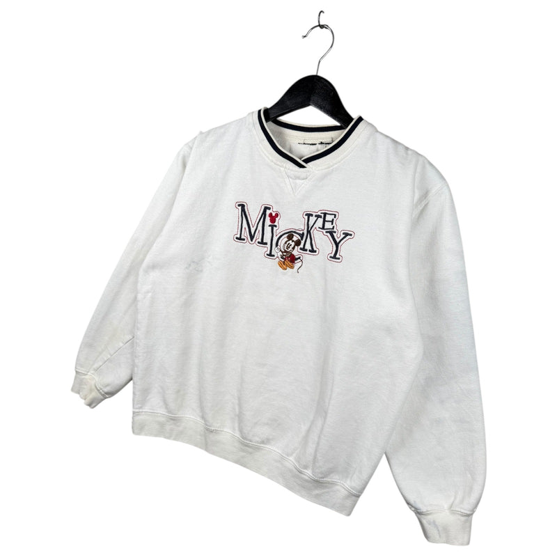 Vintage Disney Mickey Mouse Embroidered Crewneck