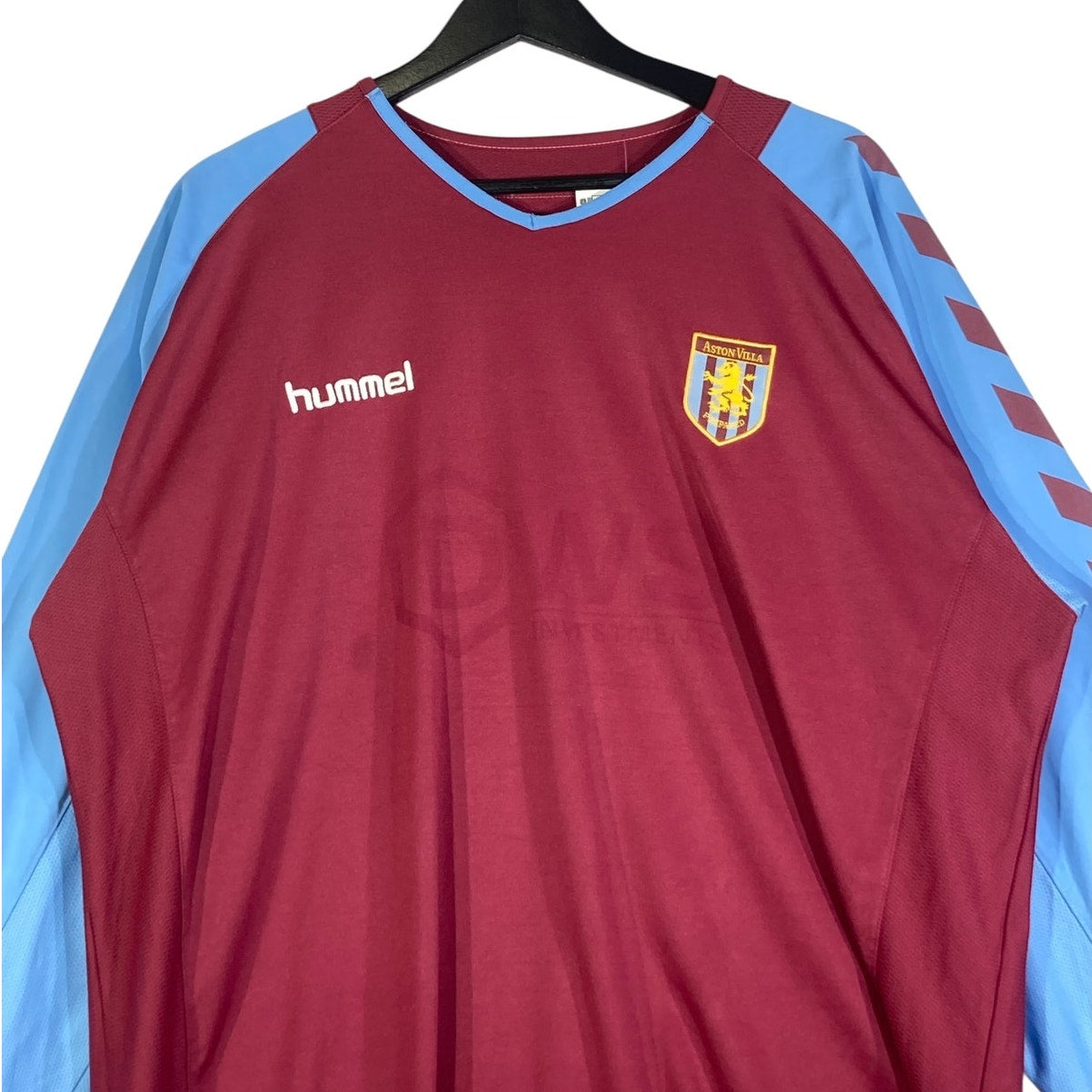 Vintage Aston Villa FC Hummel Soccer Jersey