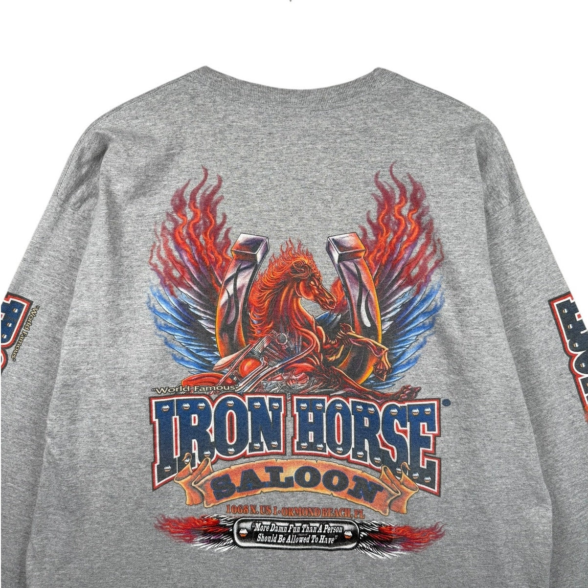 Vintage Iron Horse Saloon Graphic Pocket Long Sleeve