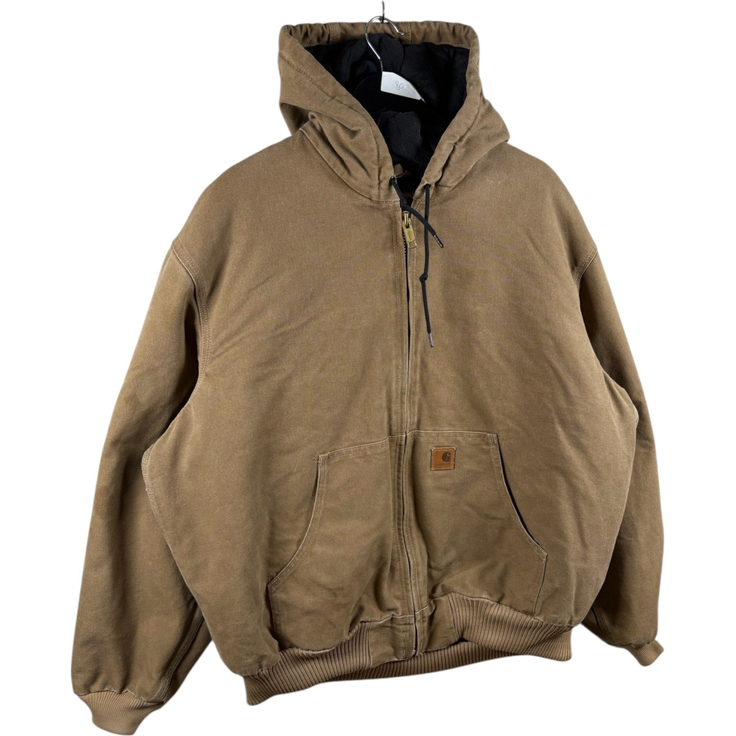 Vintage Carhartt Insulated Active Hoodie Full Zip Workwear Jacket