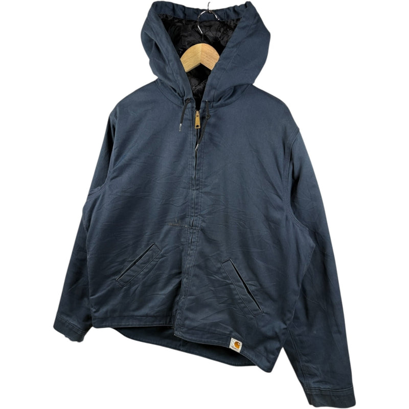 Vintage Carhartt Quilted Full Zip Hooded Workwear Jacket